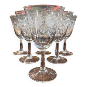 Verres gravés anciens