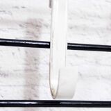 Wall coat rack with removable hooks