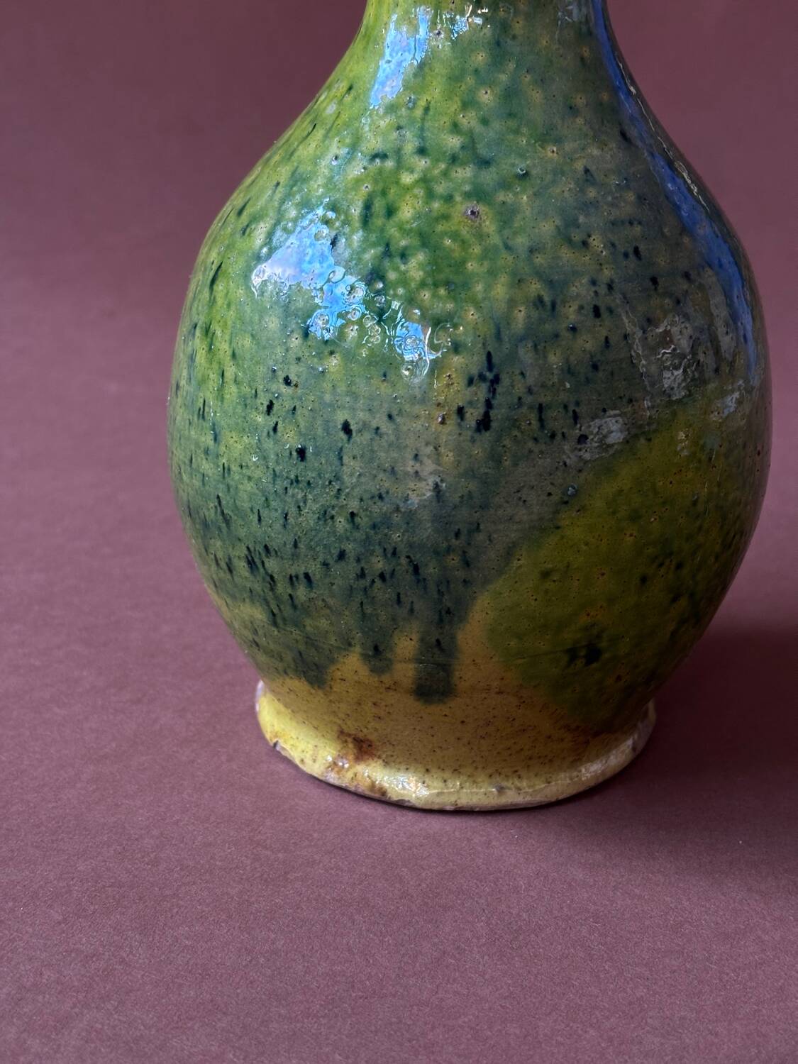 Glazed earthenware pitcher vase 1950