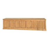 Grand antique counter - solid raw wood tradesman's furniture
