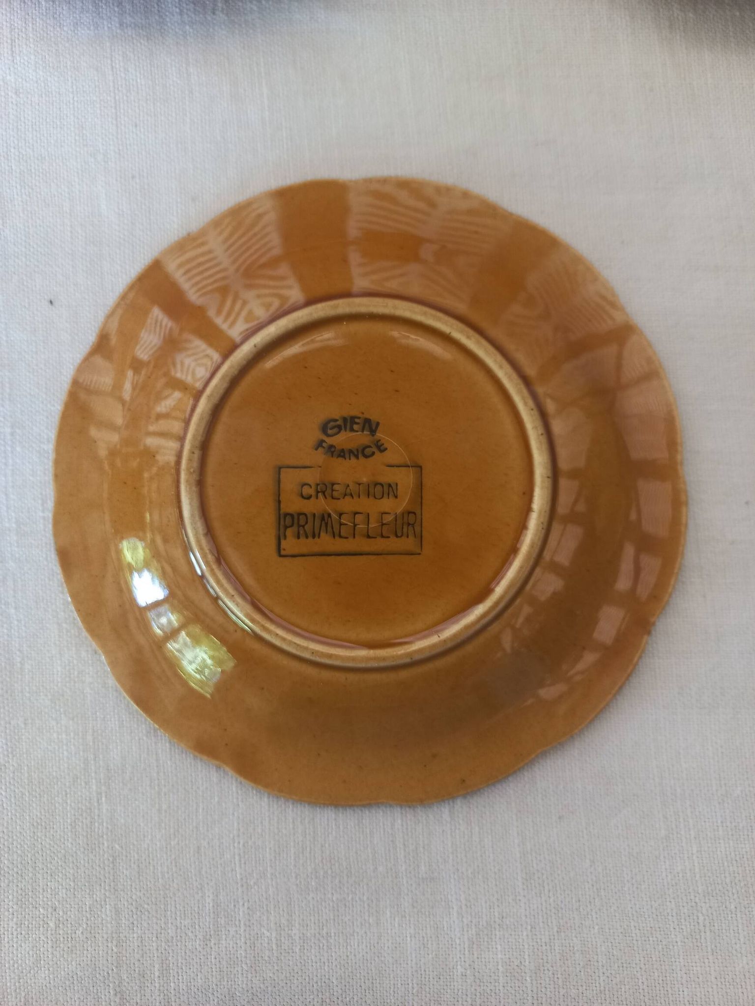 Tasses soucoupes service à café Gien Primefleur