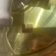 70s Murano glass gold ceiling light