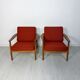 2x 1960s vintage Danish FD164 teak lounge chairs Arne Vodder for CADO