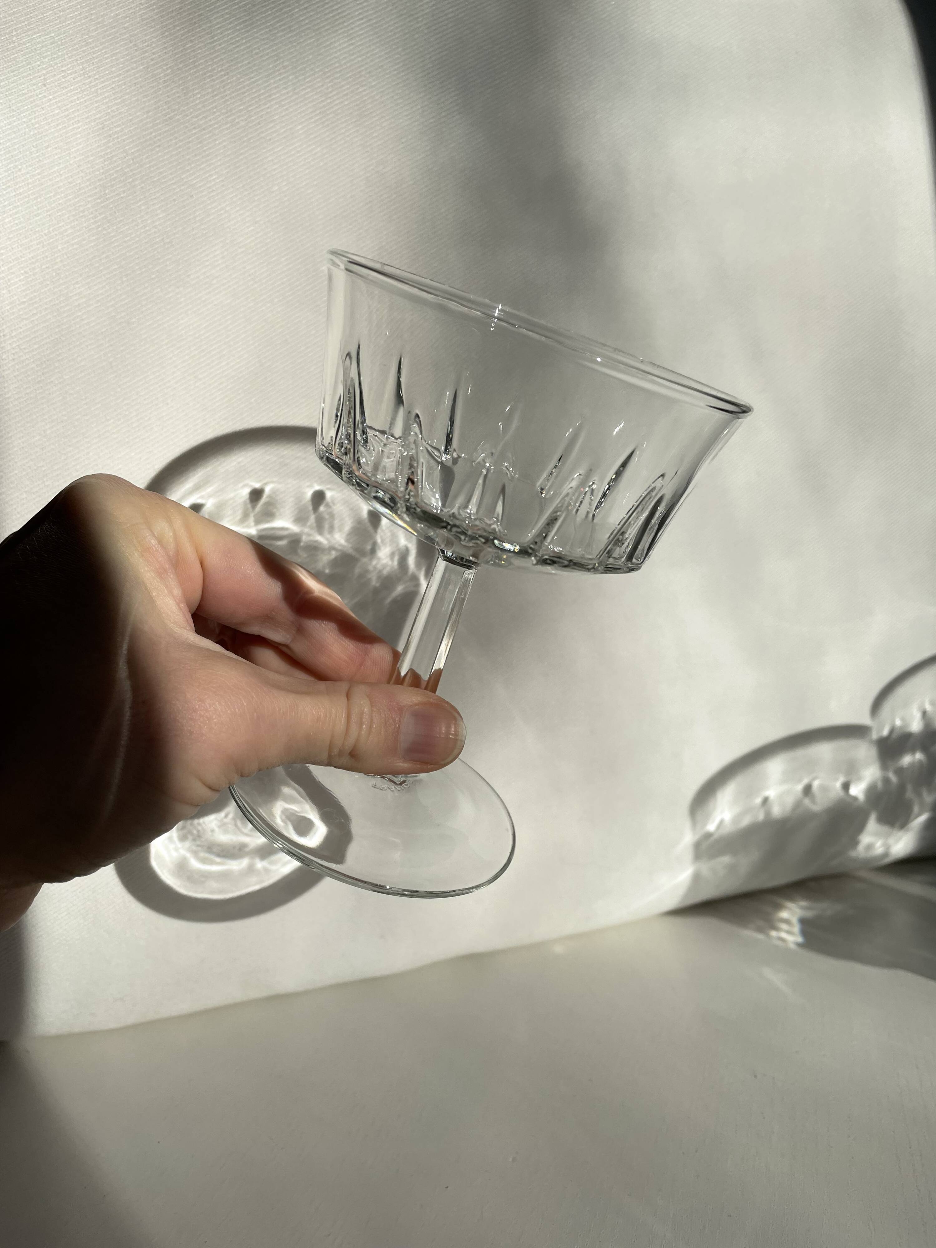 Ensemble de 5 verres coupés à champagne français Luminarc