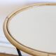Adorable rattan coffee table and metal base, Scandinavian