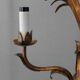 Lustre suspension en métal doré "épis de ble"