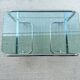 70s chrome and glass tubular frame coffee table