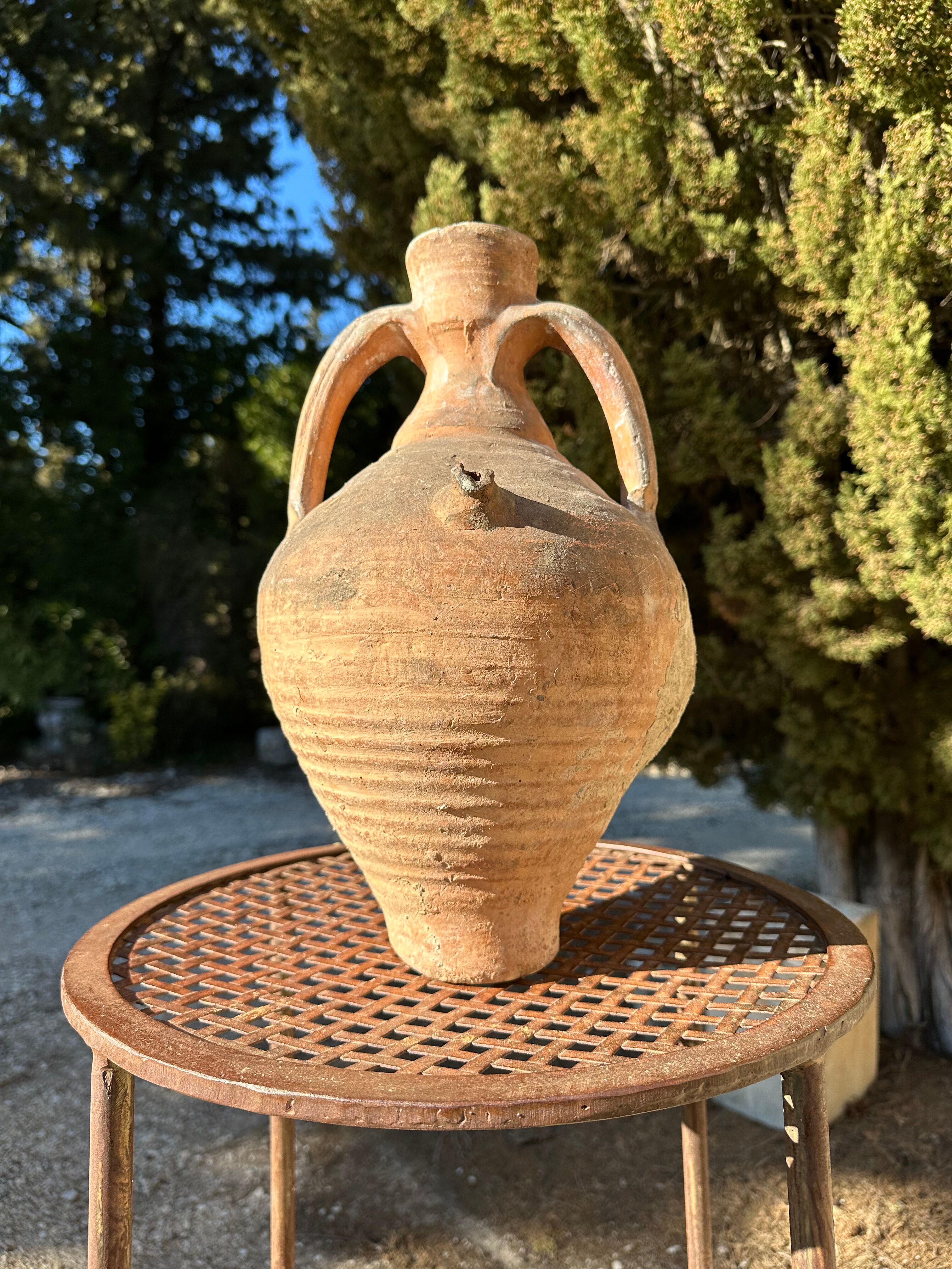 Cruche cántaro en terre cuite ancien 19ème