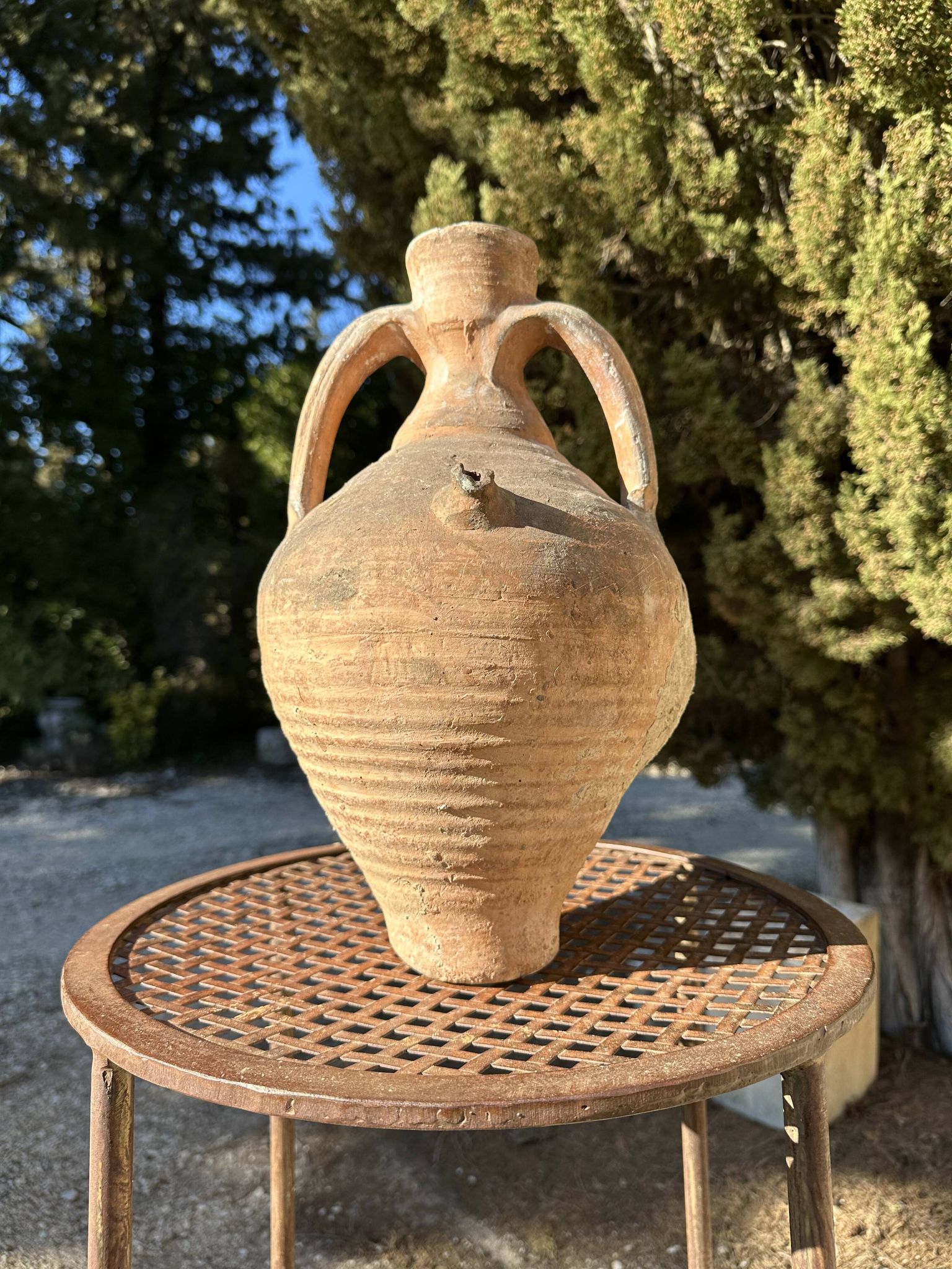 Cruche cántaro en terre cuite ancien 19ème