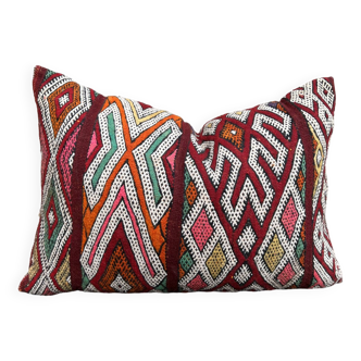 Beautiful vintage Berber Kilim pillow from Morocco
