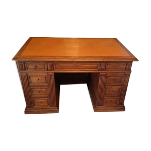 bureau chêne 9 tiroirs