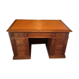 Oak desk 9 drawers end XlXème