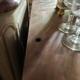 Pickled mahogany veneer neck