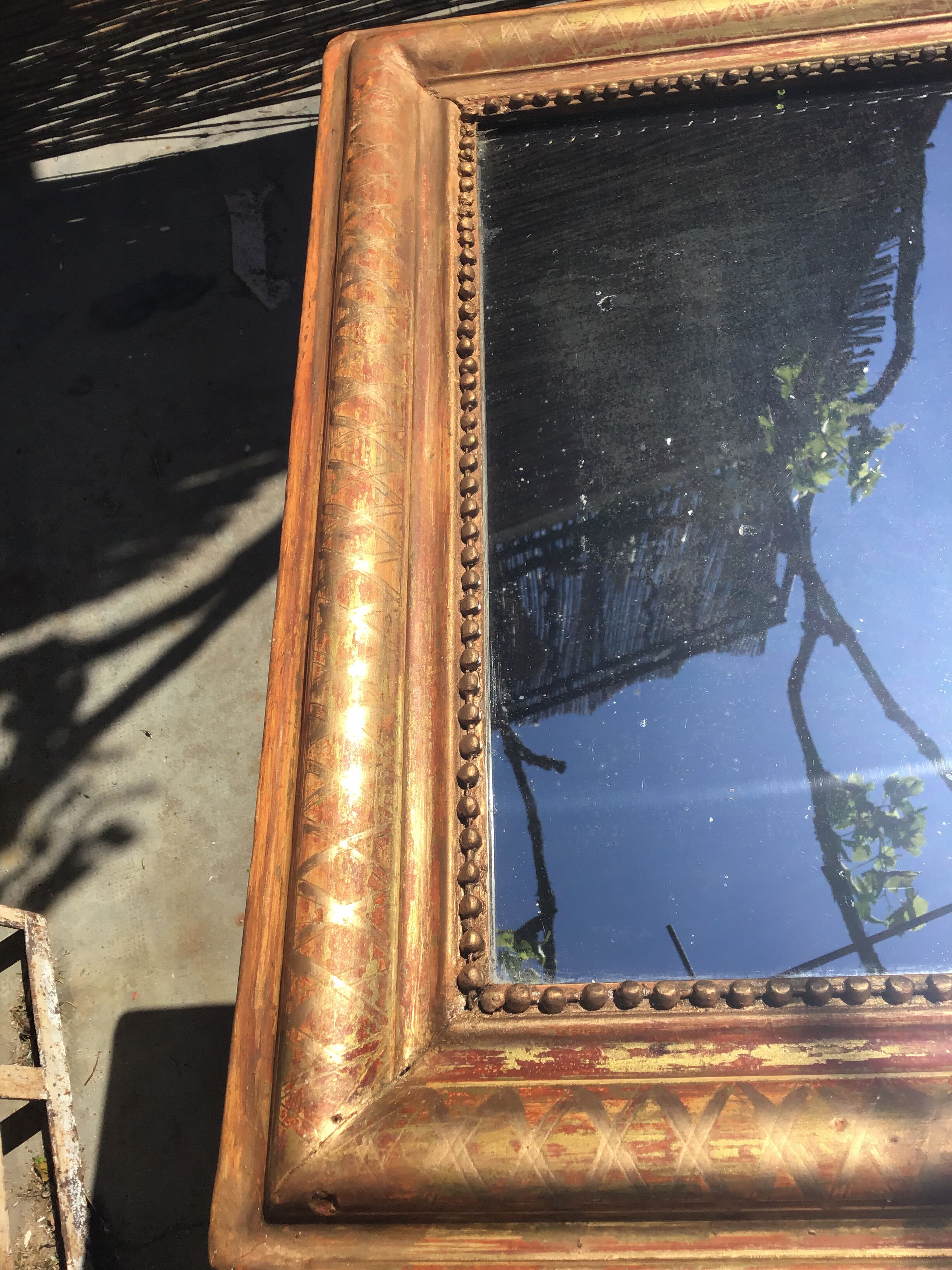 Miroir Louis Philippe 77x 58 doré