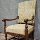 Antique walnut armchair – Renaissance / Henry II style – H 111 cm