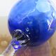 Italy vase in textured blue glass 70s