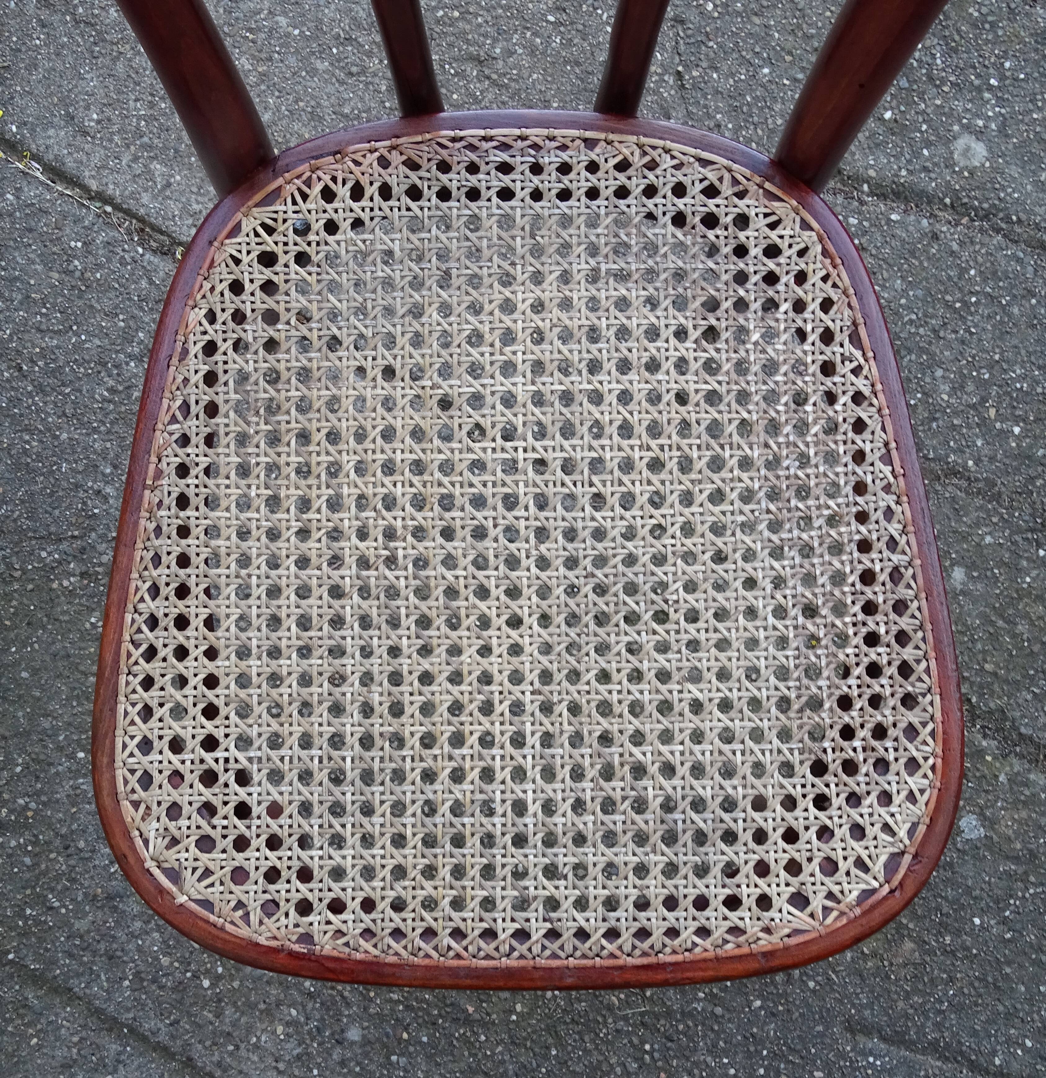 Set of 2 chairs tanned Bistrot by Thonet N°A49 - 1925 -