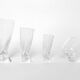 6 verres à liqueur 'Touch Glass' par Angelo Mangiarotti pour Cristalleria Colle 1991