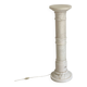 Luminous Alabaster Column Stand