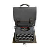 Japy portable metal anthracite 1960 portable writing machine