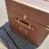 Old antique travel trunk