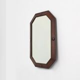 Miroir Art Déco français en bois, vers 1920