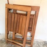 Pair of vintage folding chairs 1960's