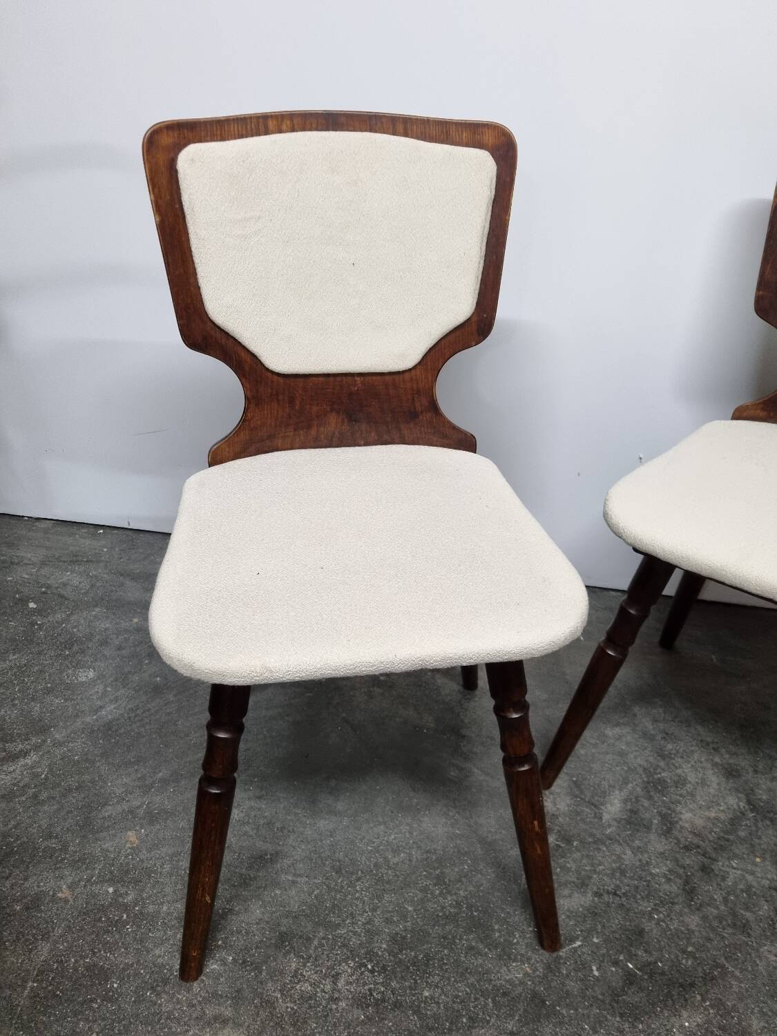 Pair of vintage wooden chairs