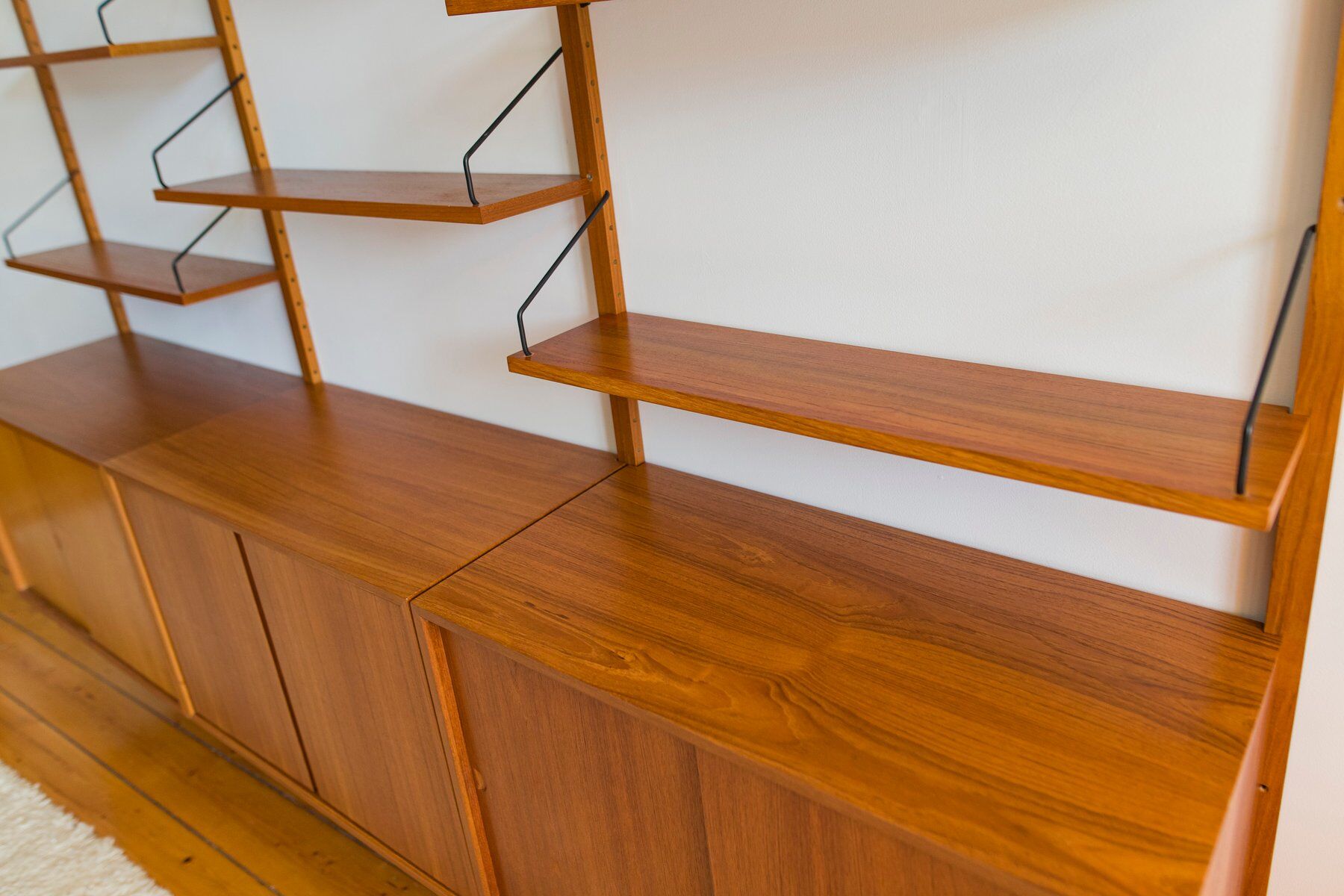 Modular wall storage system by Poul Cadovius for Cado, 1960s