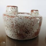 Pique flowers 60s 70s signed ceramic vase