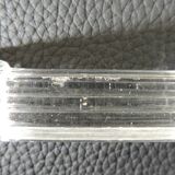 Lot of ten glass knife holders from portrieux/vintage