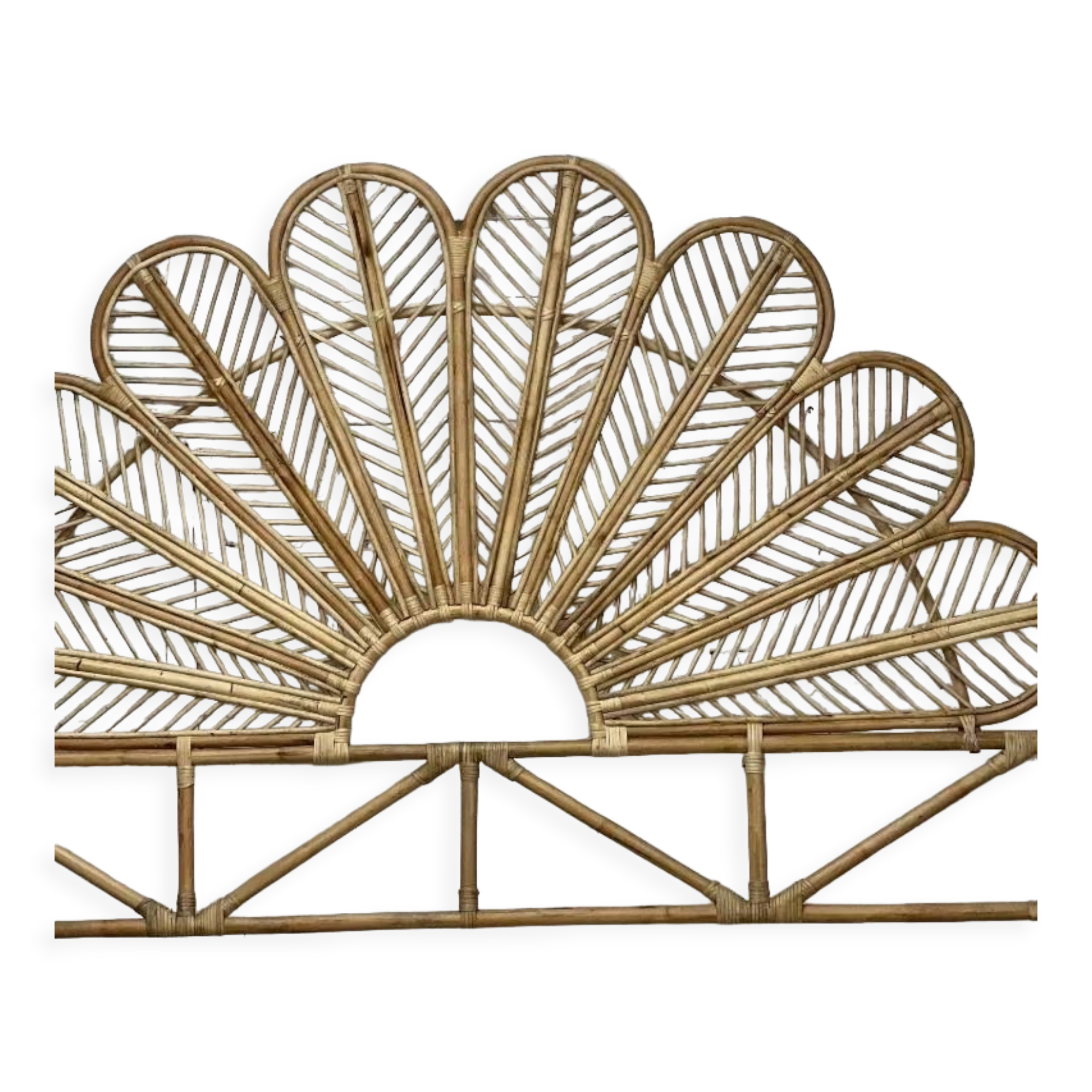 Handmade wicker headboard
