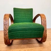 1940s Rare Miroslav Navratil armchair in Alvar Aalto style - Czechoslovakia