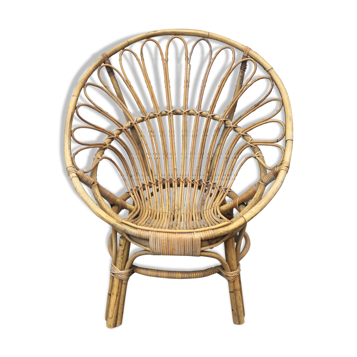 Peacock rattan chair
