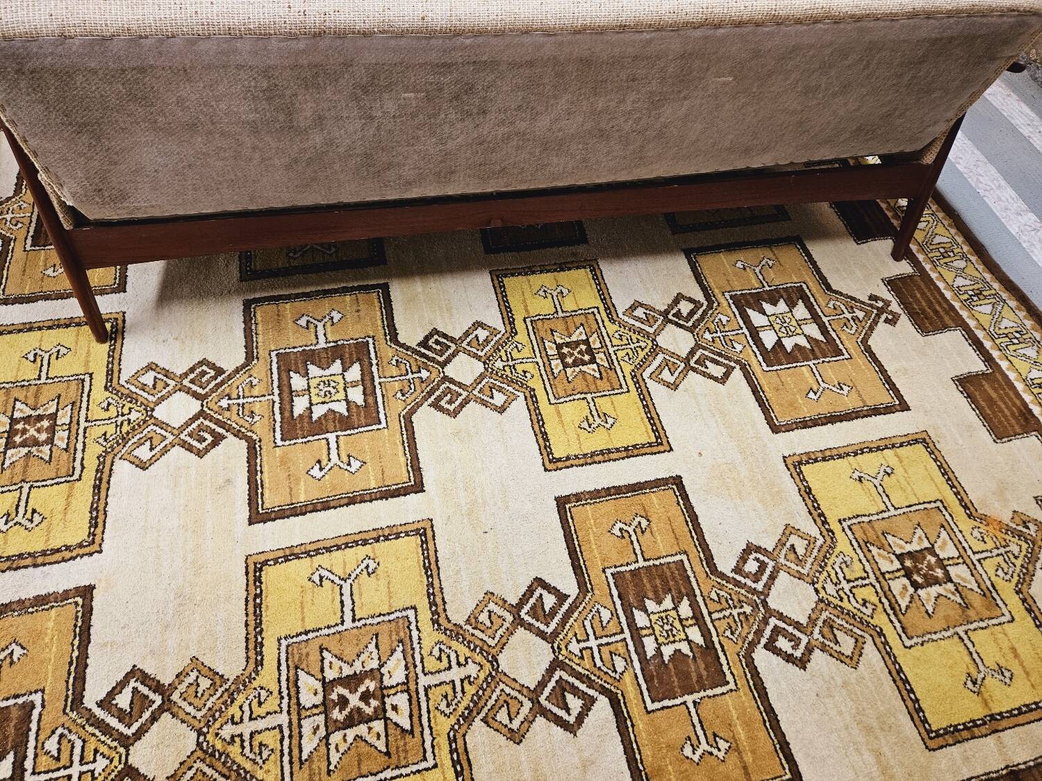 Danish teak Scandinavian sofa armchair set 1960