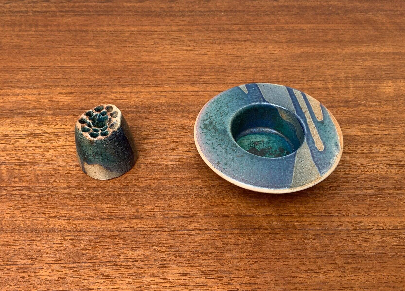 Postmodern vintage ceramic flower vase, 1980s