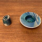 Postmodern vintage ceramic flower vase, 1980s