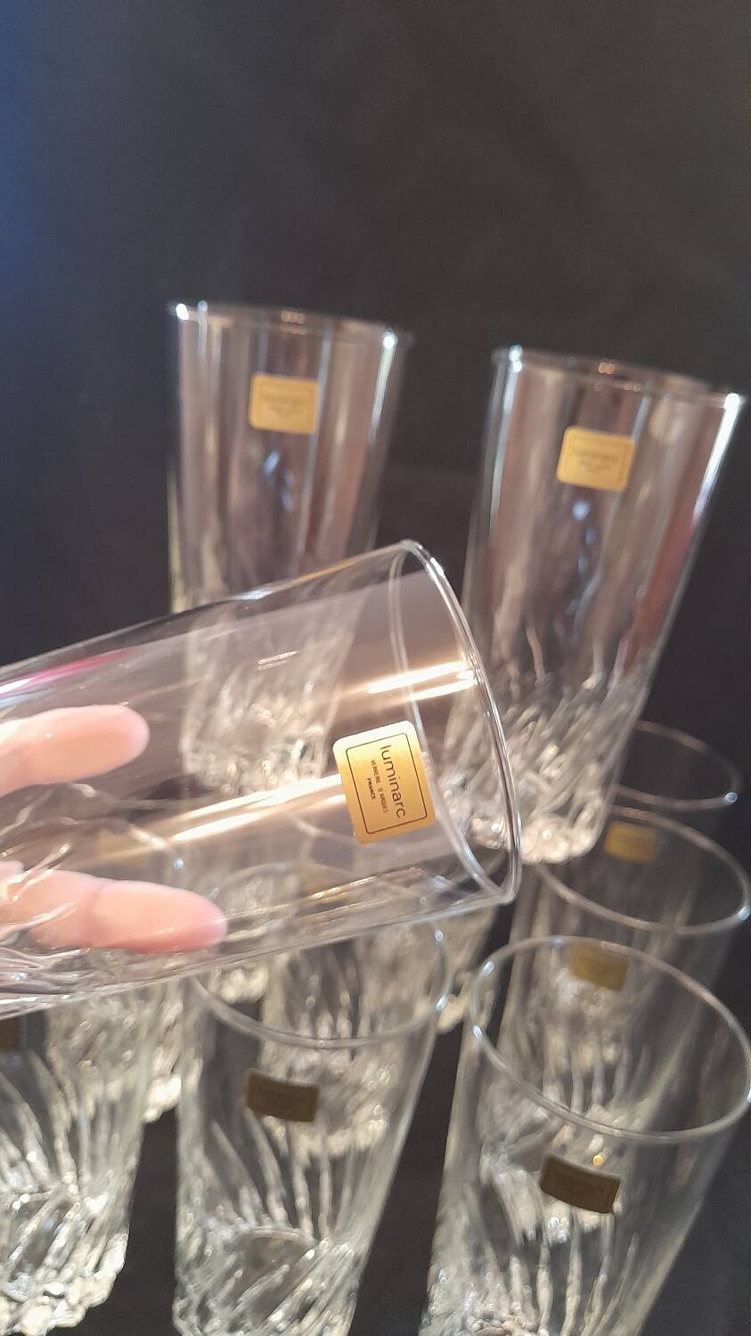 Set of 12 Luminarc Flamenco 33 crystal glasses