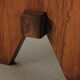 Brutalist dining table in solid oak, France, circa 1980.