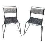 Pair of Melker Spaghetti chairs