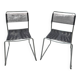 Pair of Melker Spaghetti chairs