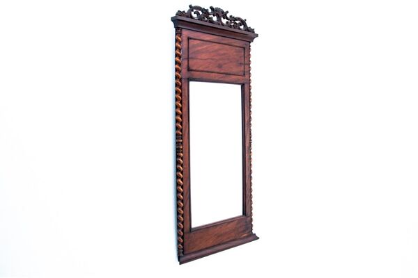 Miroir en acajou, Europe du Nord, vers 1900