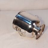 Silver-plated metal table ice bucket with lion head decoration
