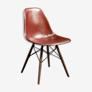 Chair Eames DSW "terracotta" Herman Miller 1970 edition