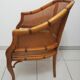 Fauteuil canné signé grange modèle faux bambou