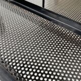 Perforated metal serving trolley style Mathieu Matégot