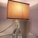 Glass lamp foot