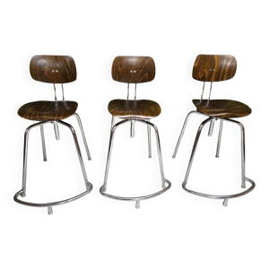 Lot 3 chaises Egon eiermann