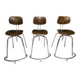 Lot of 3 Egon Eiermann Orchestra W+S vintage chairs.