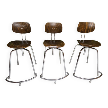 Lot 3 chaises Egon Eiermann Orchestra W+S vintage
